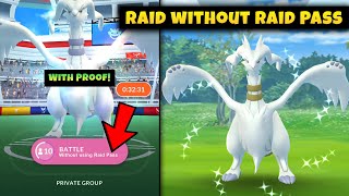 How To do Raid Battle Without Using Raid Pass in Pokemon Go  Pokemon Go Unlimited Raid Pass Glitch [upl. by Lissak]