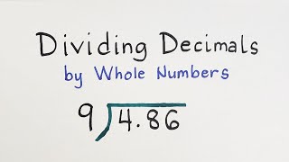 Dividing Decimals by Whole Numbers [upl. by Ahseiyn]