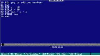 QBASIC Program 2 add LET [upl. by Ifen]