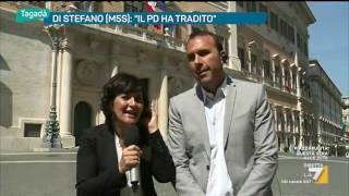 Manlio Di Stefano M5S Rosato falso il PD ha tradito [upl. by Llezom114]