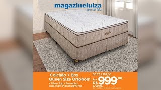 Só amanha magazineluiza 14 01 2019 cama box ortobom queen [upl. by Ailsa913]