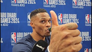 Russell Westbrook interview Abu Dhabi 2024 [upl. by Wolsniw225]