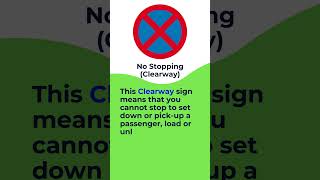 No Stopping Clearway Traffic amp Road Sign [upl. by Ruthy]