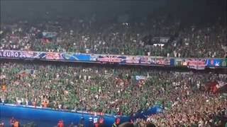 The best moments of Northern Irish sing Will griggs on fire Gala Euro 2016 France [upl. by Nuhsar]