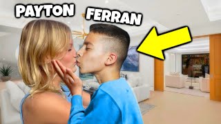 Payton amp Ferran KISS ON CAMERA Ninja Kidz TV [upl. by Kidder]