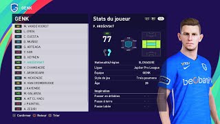 PES 2021 GENK players  December 2023 [upl. by Shaylah]