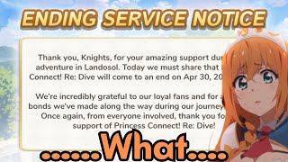 PRINCESS CONNECT IS SHUTTING DOWN [upl. by Laise]