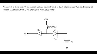 how to solve diode current problems multiple diode current problemshow to solve any diode problems [upl. by Lyrad]