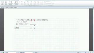 Algebra Help Solving Quadratic Inequalities [upl. by Nnoj762]