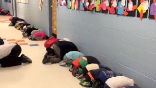 Witness a mock tornado drill at Hunter Elementary [upl. by Scurlock231]