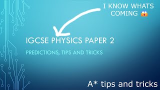 IGCSE Physics paper 2 prediction tips and tricks  May June 2024 exam [upl. by Salohci]