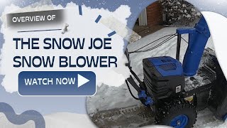 Snow Joe  2 Stage Snow Blower Overview [upl. by Riffle]