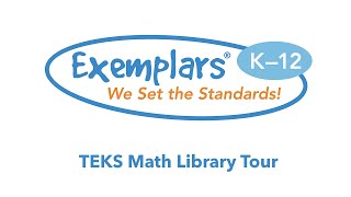 Exemplars TEKS Math Library Tour [upl. by Emerick]