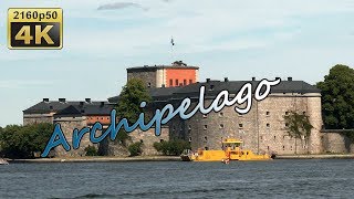 Excursion in the Archipelago to Vaxholm  Sweden 4K Travel Channel [upl. by Phene]