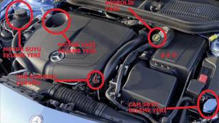 MERCEDES A180 MOTOR TANITIM VİDEOSU [upl. by Llerot223]