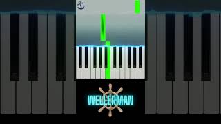 Wellerman Piano Tutorial wellerman seashanty pianotutorial [upl. by Orferd]