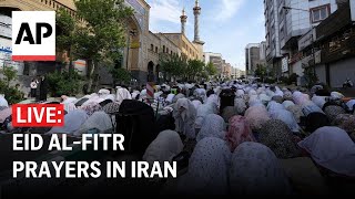 LIVE Ayatollah Ali Khamenei leads Eid alFitr prayers in Iran [upl. by Rudyard]