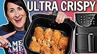 The CRISPIEST Air Fryer Fried Chicken Recipe  EASY Air Fryer Recipe  Buttermilk Fried Chicken [upl. by Jozef]