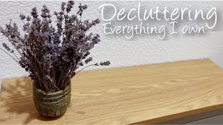 DECLUTTERING EVERYTHING I OWN [upl. by Gut]