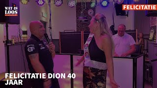 FELICITATIE DION 40 JAAR [upl. by Enyala]