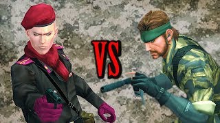 Metal Gear Solid CQC Techniques  Snake VS Ocelot [upl. by Ednalrim]