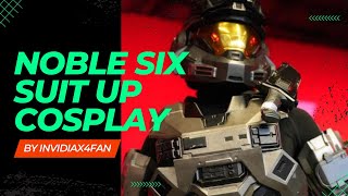 NOBLE SIX suit up Halo Reach cosplay  Dutch Comic Con [upl. by Rose]