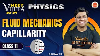 CAPILLARITY  EXCESS PRESSURE  FLUID MECHANICS  New NTA Syllabus Gaurav Gupta [upl. by Neetsyrk445]