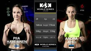 KOK WS GP Tallinn Piia Haverinen vs Andra Aho 14 10 2017 [upl. by Lexie]