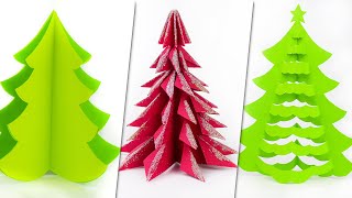 3 Alberi di Natale con la carta  Lavoretti di Natale fai da te  Christmas crafts ideas [upl. by Styles]