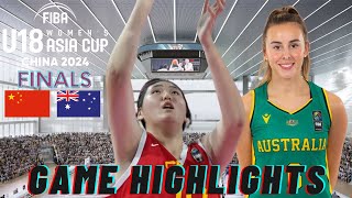 FIBA 18U Womens Championship Game With Australia vs China [upl. by Herwig851]