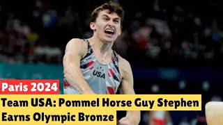 Stephen Nedoroscik SHINES with Bronze in Pommel Horse at Paris Olympics [upl. by Annai]