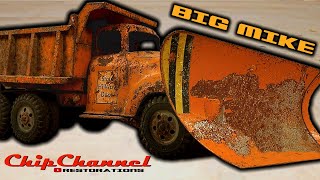 1957 Tonka Big Mike Snow Plow Highway State Dept Dump Truck Restoration [upl. by Ahouh]