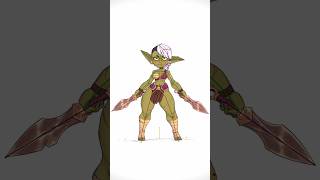 Gladiator Goblin 2D Idle Breakdown b3d blender blender3d blender3danimation [upl. by Las32]