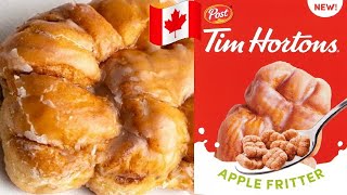 Tim Hortons Apple Fritter Cereal Tasting [upl. by Hecklau648]