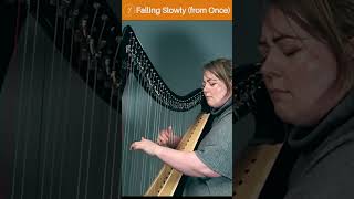 Falling Slowly Once Intermediate Version harpcover harpmusic harp howtoharp fallingslowly [upl. by Frentz]