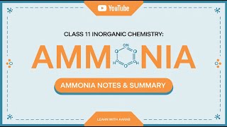 CLASS 11 INORGANIC CHEMISTRY  Ammonia Notes and Summary according to NEB [upl. by Nodrog]