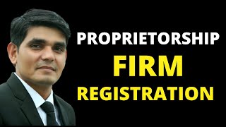 What is Proprietorship Firm Registration  I Process and Advantages of Proprietorship in Hindi [upl. by Celeski]