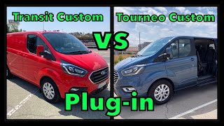 ¿ARRIESGADO o INTELIGENTE Ford Transit Custom hybrid vs Tourneo Custom hybrid COMPARATIVA MOTORK [upl. by Lesli]