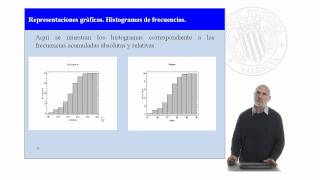 Representaciones gráficas Histogramas de frecuencias   UPV [upl. by Loriner]