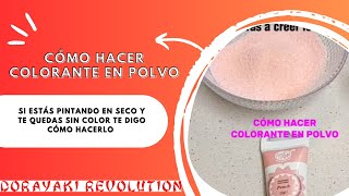 CÓMO HACER COLORANTE EN POLVO CON SOLO 3 INGREDIENTES [upl. by Norrahs545]