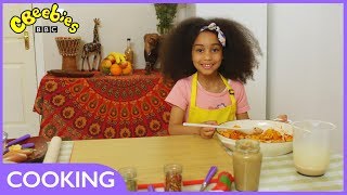 CBeebies Recipes  How to make Senegalese Mafé Fish [upl. by Nayar664]