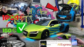 Vidange de l’Audi R8  KIT Néon Dynamique [upl. by Abbey]