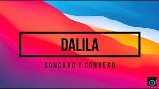 DALILA  CONCAVO Y CONVEXO KARAOKE [upl. by Atnwahsal26]