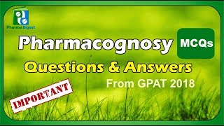 Pharmacognosy MCQs with answers GPAT 2018 [upl. by Ontina]