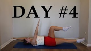 Day 4 Pilates Beginner 30 Day Workout Challenge At Home No Equipment [upl. by Johnnie178]