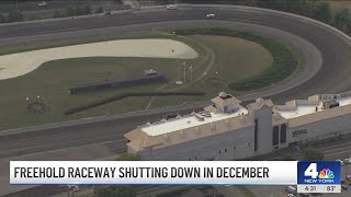 Freehold Raceway shutting down in December  NBC New York [upl. by Buchanan]