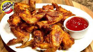 FRIED CHICKEN WINGS  CHICKEN WINGS RECIPE  RESTAURANT STYLE WINGS  SPICY SEASONED WINGS RECIPE [upl. by Docia]