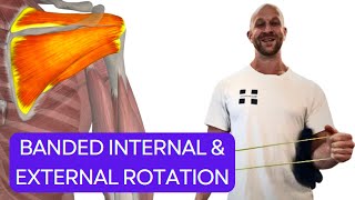 Internal amp External arm rotation exercise  The ROTATOR CUFF [upl. by Sion]