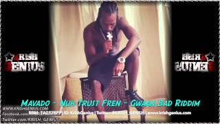 Mavado  Nuh Trust Fren Gwaan Bad Riddim June 2014 [upl. by Felecia]