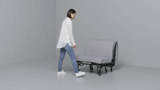 產品示範  LYCKSELE 單座位梳化床  LYCHSELE Chairbed Assembly [upl. by Rashida]